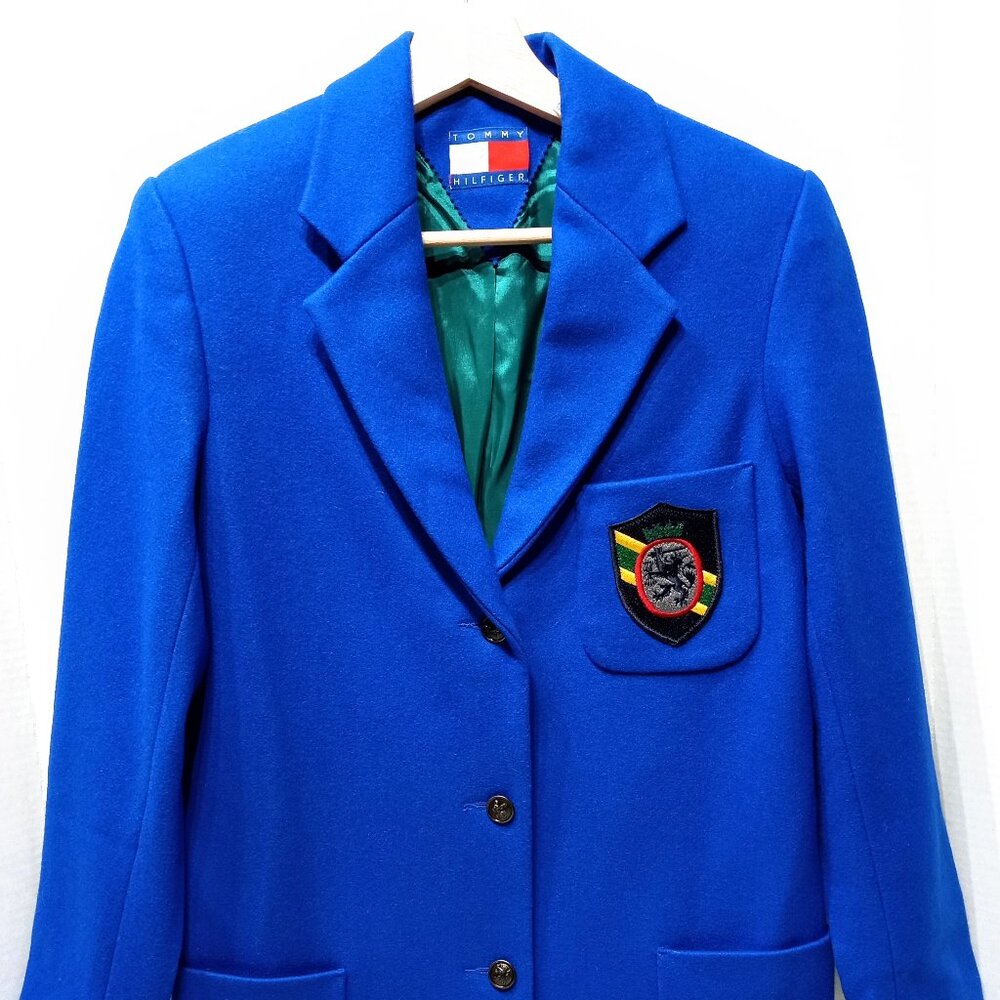 Tommy Hilfiger Rowing Blazer with Embroidered Patch Fully Lined - Size Small